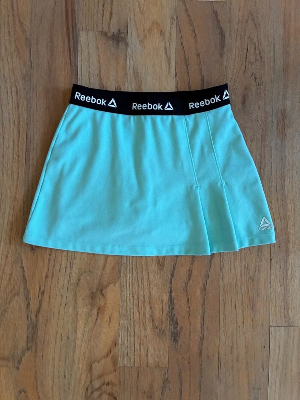 Reebok Girls Mint Aqua Pleated Athletic Skort Built-In Shorts Size 6/6X
